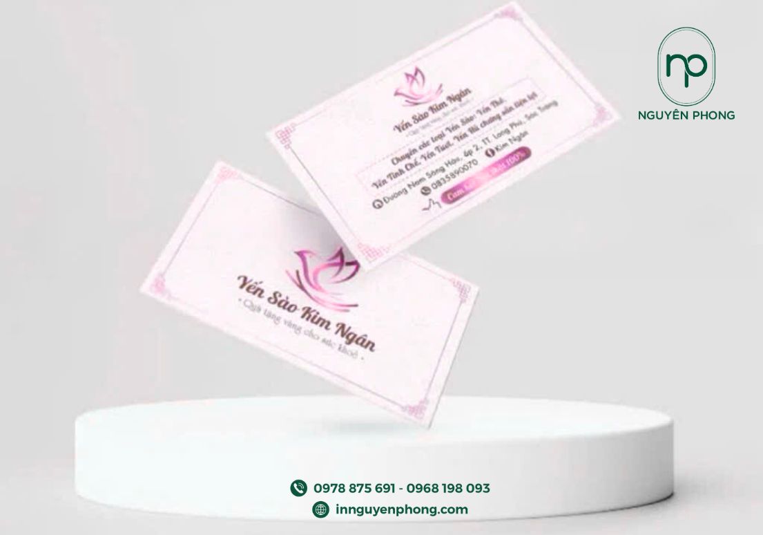 in card visit yến sào kim ngân